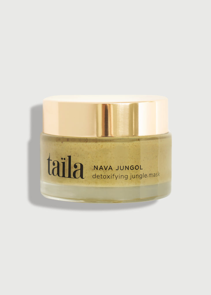 NAVA JUNGOL detoxifying jungle face mask. Detoxifying and clarifying clay mask treatment that purifies pores and treats blemishes -Taïla skincare