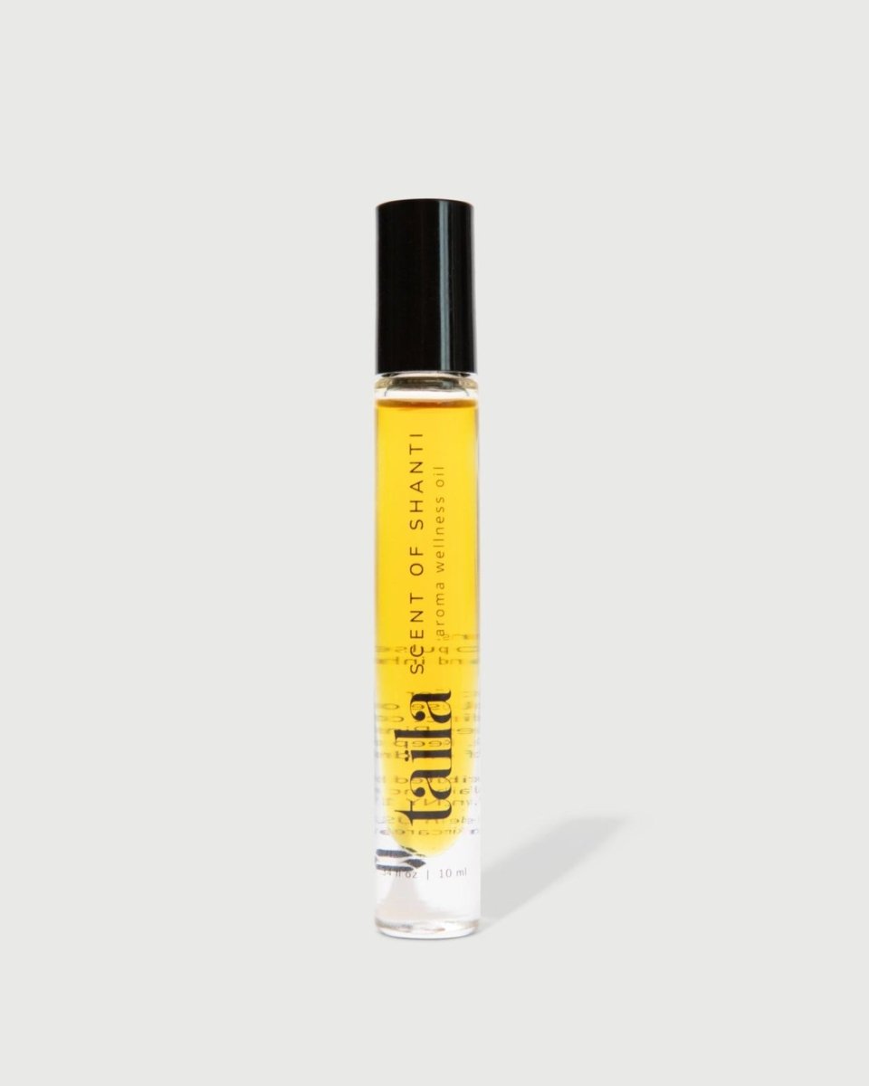 The taïla Scent of Shanti Aroma Wellness Oil bottle, displayed on a clean white background for Ayurvedic aromatherapy.