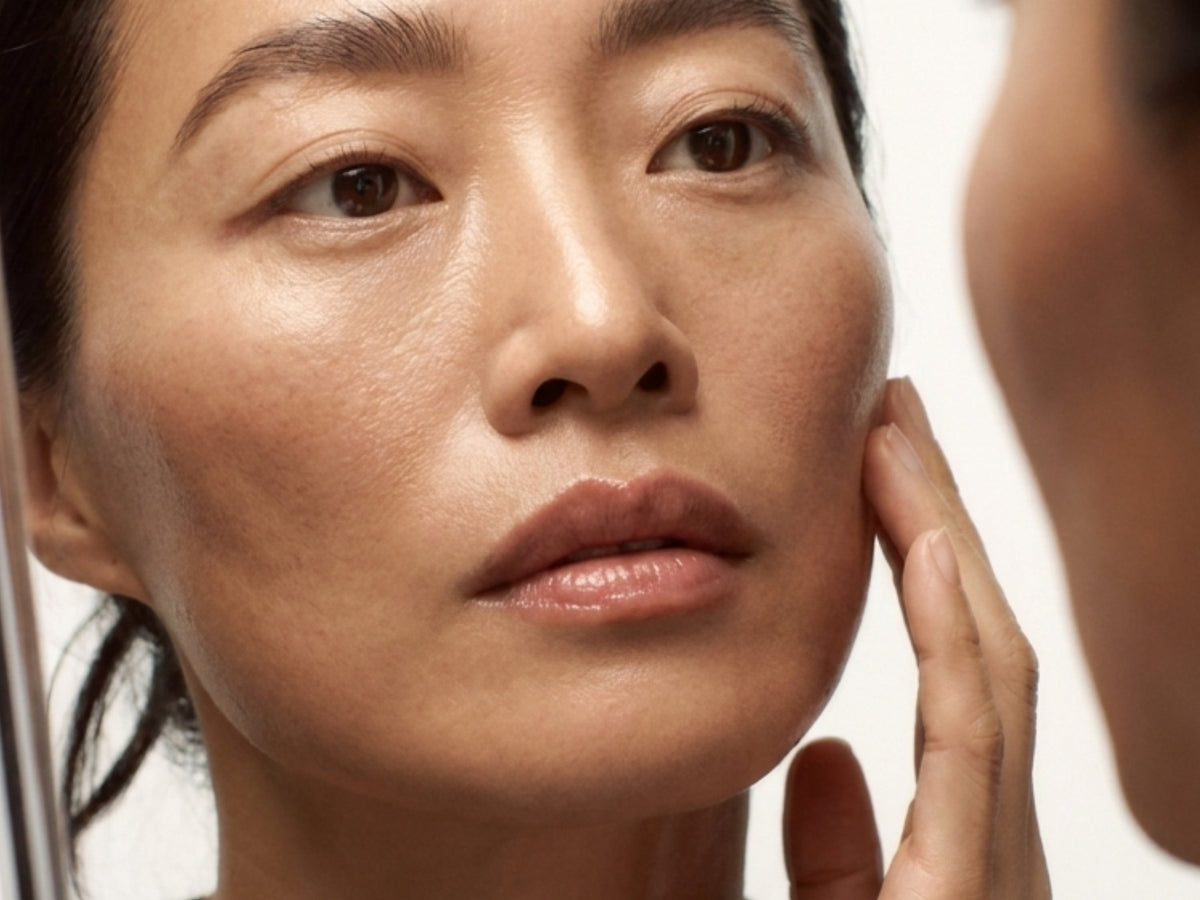Upclose woman skin texture