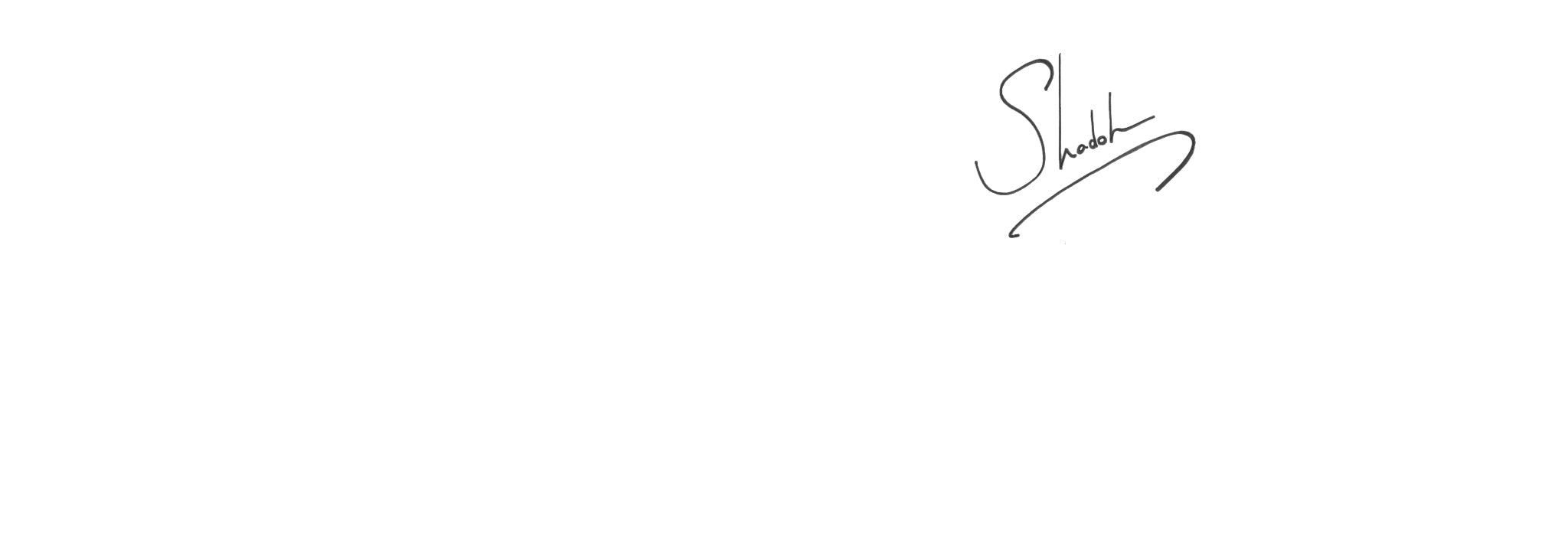 Official handwritten signature of Shadoh Punnapuzha, founder and formulation designer of taïla botanical skincare.